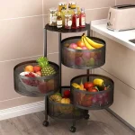 4 Layer Round Shape Kitchen Rack