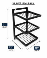 3 Layer Iron Rack - Image 5