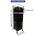 5 Layer Square Shape Kitchen Rack - Image 4