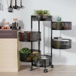 6 Layer Round Shape Kitchen Rack