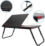 Foldable Double Head Laptop Table