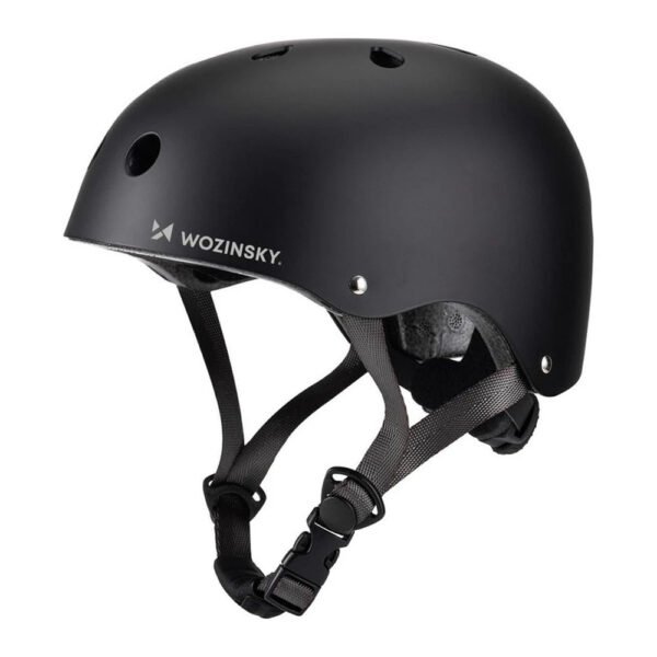 Wozinsky Fahrradhelm HT-38C, Größe S, Schwarz, Belüftet, Leicht