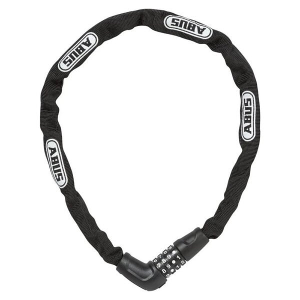 ABUS Kettenschloss 5805C/75, Zahlenkombination, schwarz/weiß, 500g