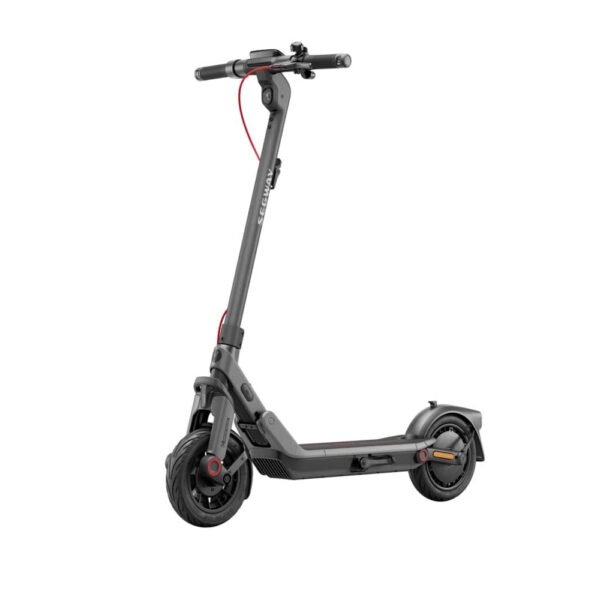 SEGWAY Ninebot E3 D E-Scooter, 10 Zoll, Schwarz/Silber/Rot, 20 km/h