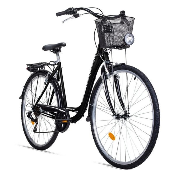 Bergsteiger Cityrad Florenz 28 Zoll Damenfahrrad, 7 Gang Shimano, V-Bremsen