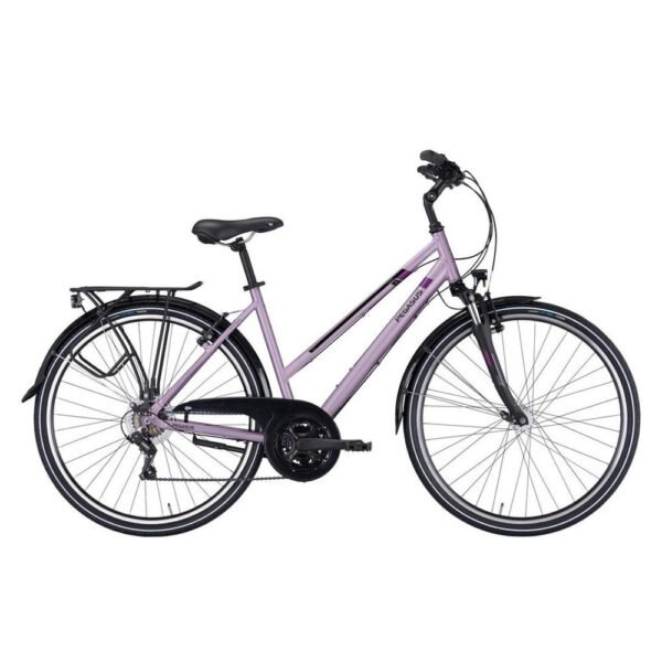 Pegasus Trekkingrad Piazza 21 Damen Trapez lila 2026, 21 Gang Shimano