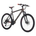 WYLD Mountainbike Hardtail 26'' Sharp Anthrazit-Rot, 21 Gänge, Shimano Tourney – Bild 2