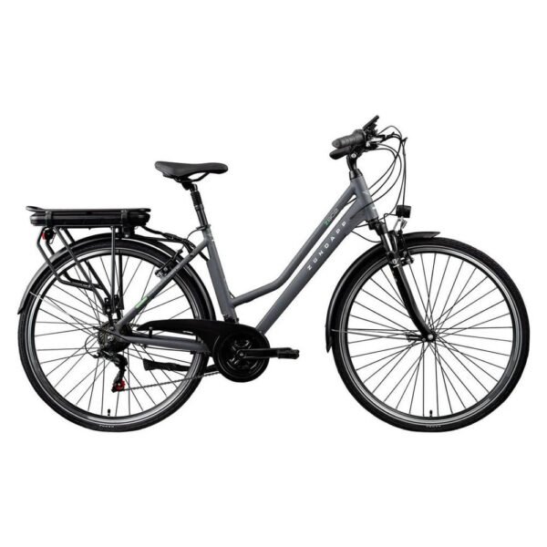 Zündapp E-Bike Trekkingrad Z802 Damen, 21 Gang, 374 Wh, Heckmotor