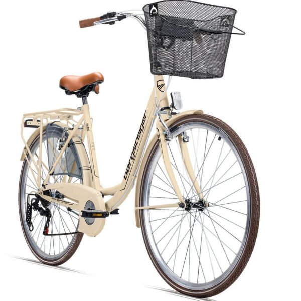 Bergsteiger Cityrad Paris, 26/28 Zoll, Damenfahrrad, 6-Gang Shimano, V-Bremsen
