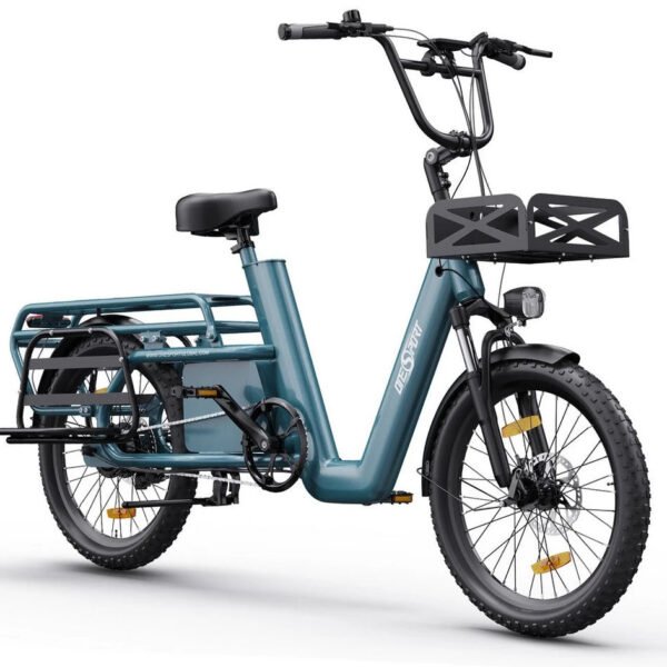 Onesport E-Bike Cityrad OT01 Cargo, 250W, 48V, 20x2.6 Geländereifen
