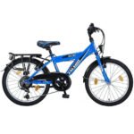 Talson Kinderfahrrad 20 Zoll, 6 Gang Shimano, StVZO Beleuchtung, Blau