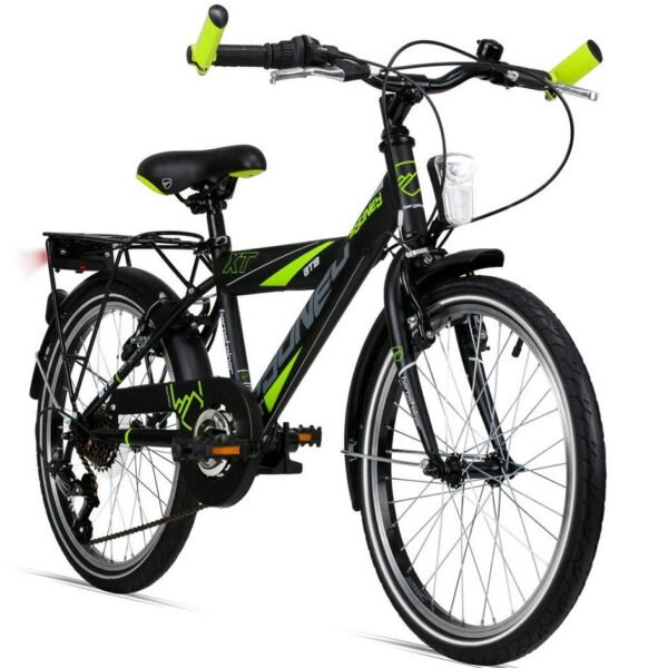 Bergsteiger Kinderfahrrad Sydney 20/24 Zoll, 6-9 Jahre, StVZO, 6-Gang Shimano