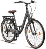 Licorne Bike Cityrad Violetta, 28 Zoll, 21 Gang, StVZO-konform