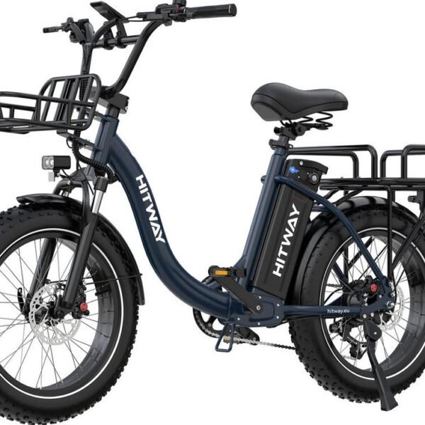 HITWAY E-Bike Cityrad 20" 48V27Ah Akku, 160 km Reichweite, 7 Gang Shimano