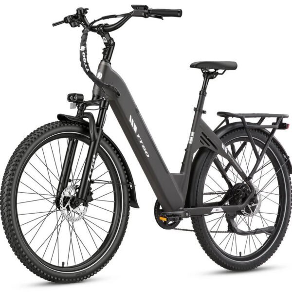 TTGO E-Bike Cityrad 28 Zoll, 110km Reichweite, 7 Gang Shimano, 648 Wh Akku