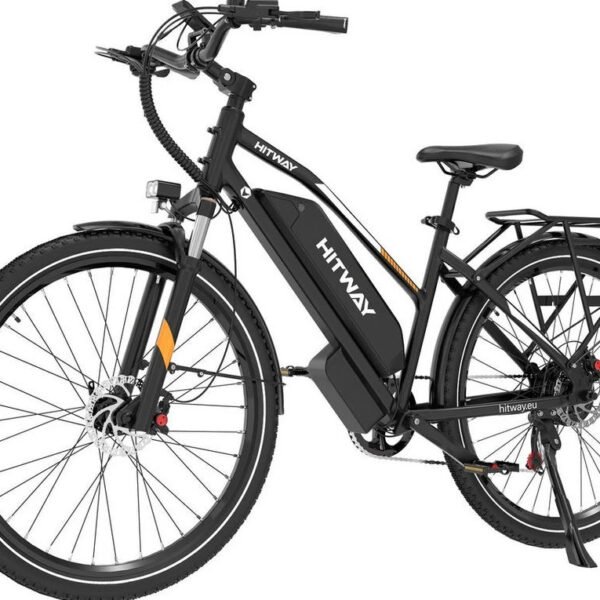 HITWAY E-Bike Cityrad 28 Zoll, 48V16Ah Akku, 70-120km, 7 Gang Shimano, 768 Wh