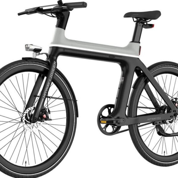 HITWAY E-Bike Cityrad 29 Zoll, 4G-GPS, 70km Reichweite, 1 Gang, 345,6 Wh