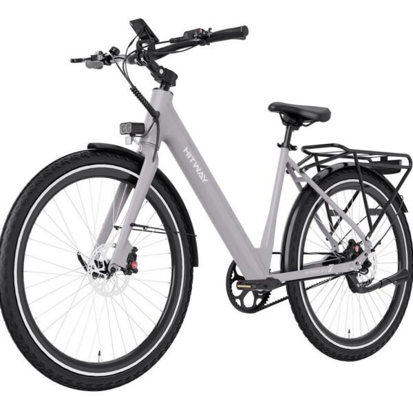 HITWAY E-Bike Cityrad 700C, 374,4 Wh, Kettenschaltung, GPS, Heckmotor