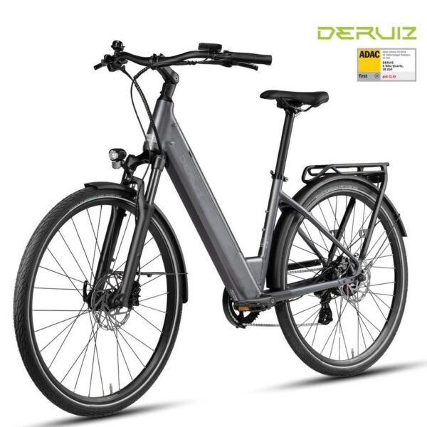 DERUIZ E-Bike Cityrad 28 Zoll, 160km, Bluetooth & APP, 8 Gang Shimano, 644 Wh