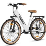 Vankel E-Bike Cityrad 26 Zoll, 250W, 648Wh, Shimano 7-Gang, Tiefeinsteiger