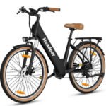 Vankel E-Bike Cityrad 26 Zoll, 250W, 648Wh, Shimano 7-Gang, Tiefeinsteiger