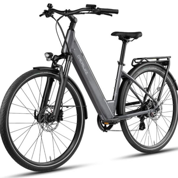 DERUIZ E-Bike Cityrad 28 Zoll, 8 Gang, 644 Wh, 161 km Reichweite, Quartz 2026