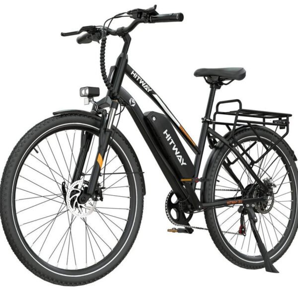 HITWAY E-Bike Cityrad 28 Zoll, 13Ah Akku, 7-Gang Shimano, 250W Heckmotor